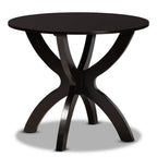 Baxton Studio Anila Modern and Contemporary Dark Brown Finished Wood 5-Piece Dining Set