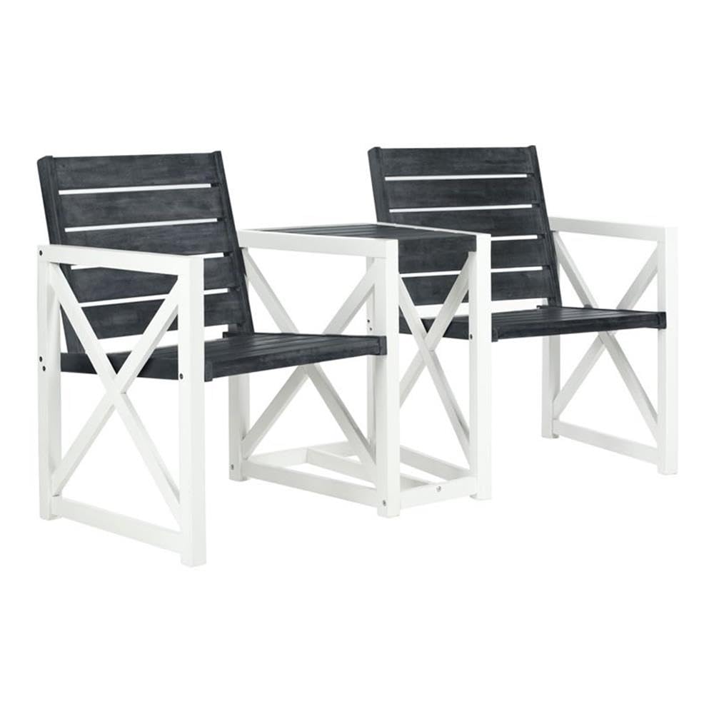 Safavieh Outdoor Collection Ally Rustic Brown Darling Wrought Iron 60.25' Outdoor Tree Bench
