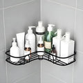 Kaugariv Bathroom Organiser Without Drill Corner | Shelf Adhesive Stand For Corner Rack For Bathroom | Shampoo Holder For Access