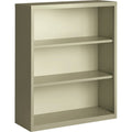 Lorell 41284 Steel Bookcase, 3-Shelf, 34-1/2-Inch x13-Inch x42-Inch , Putty