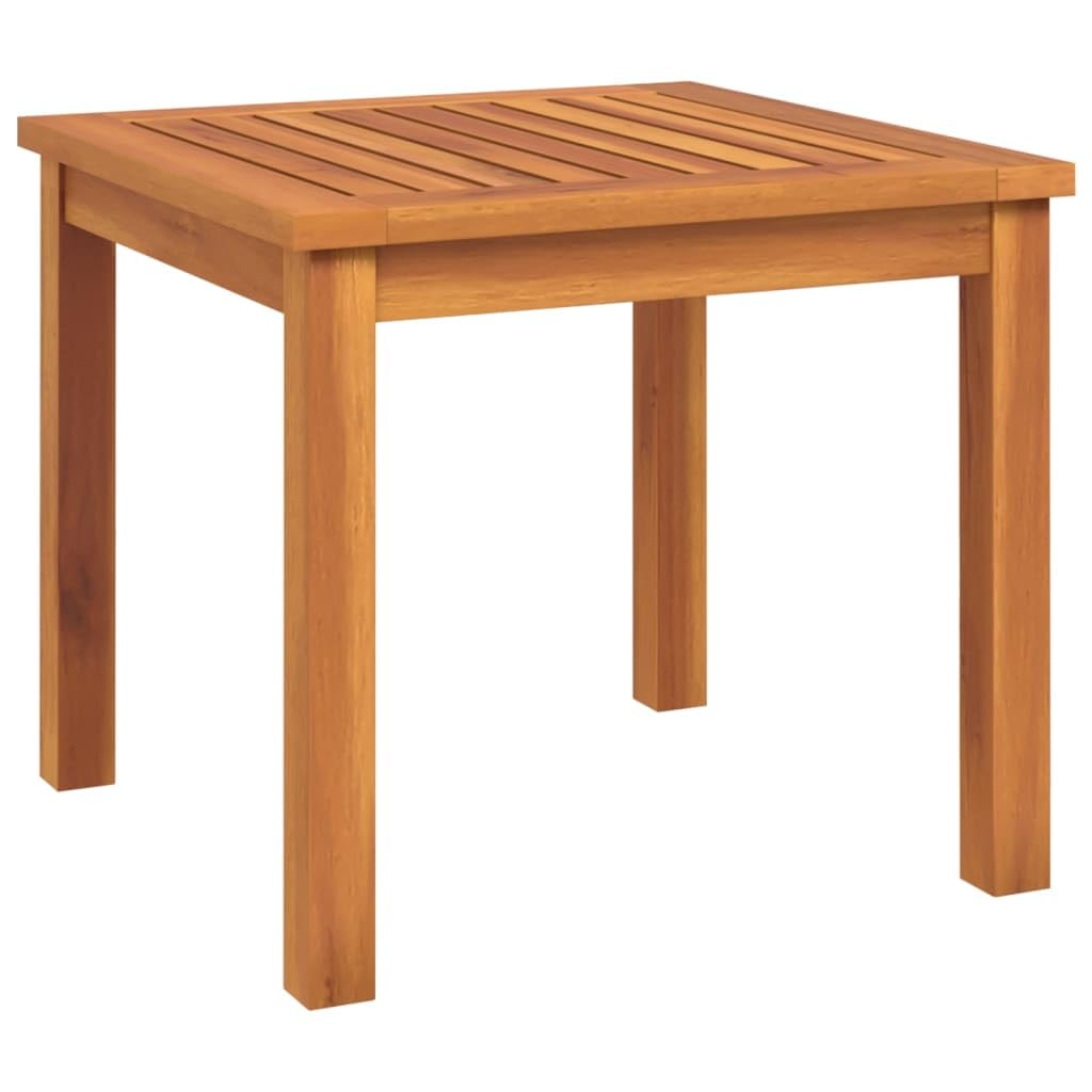 vidaXL 3 Piece Adirondack Patio Lounge Set - Solid Acacia Wood Construction, Comfortable Design with High Backrest and Wide Armrests, Includes Coffee Table, Easy Assembly, Foldable Chairs