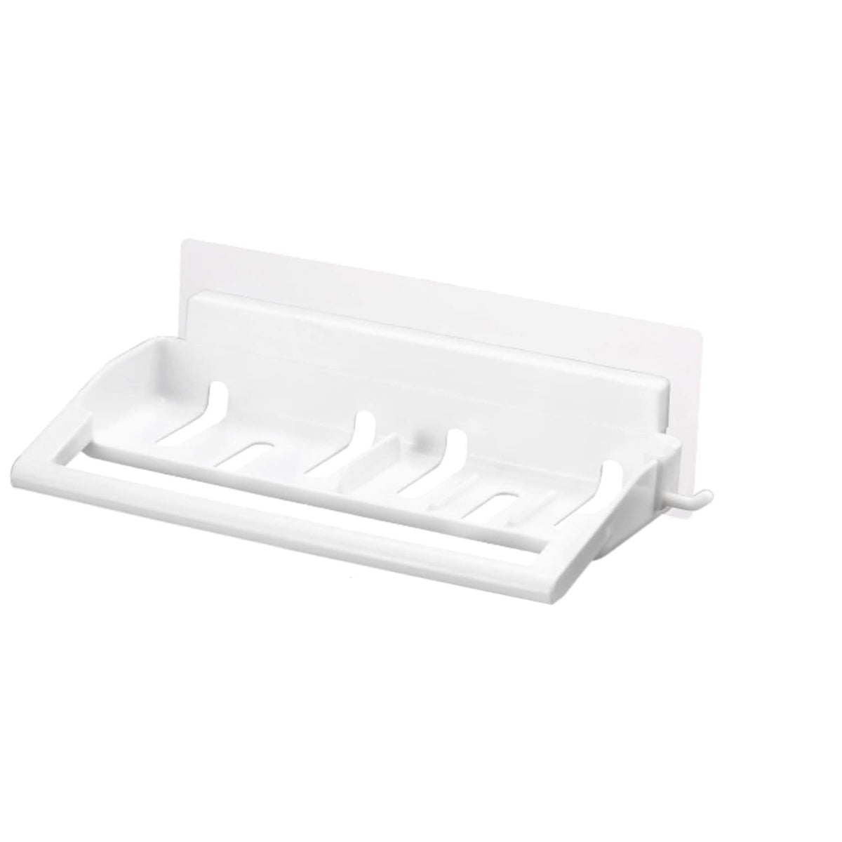 RONTENO Magic Sticker Multi Functional Soap Dish Wall Holder (Cream, Small)