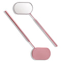 Embagol Lash Mirror Extra Large Makeup Mirror for Eyelash Extensions Detachable Stainless Steel Square Round Lash Extension Acce