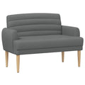 vidaXL Loveseat with button tufted Dark Grey 45.67 x 26.38 x 31.50 in