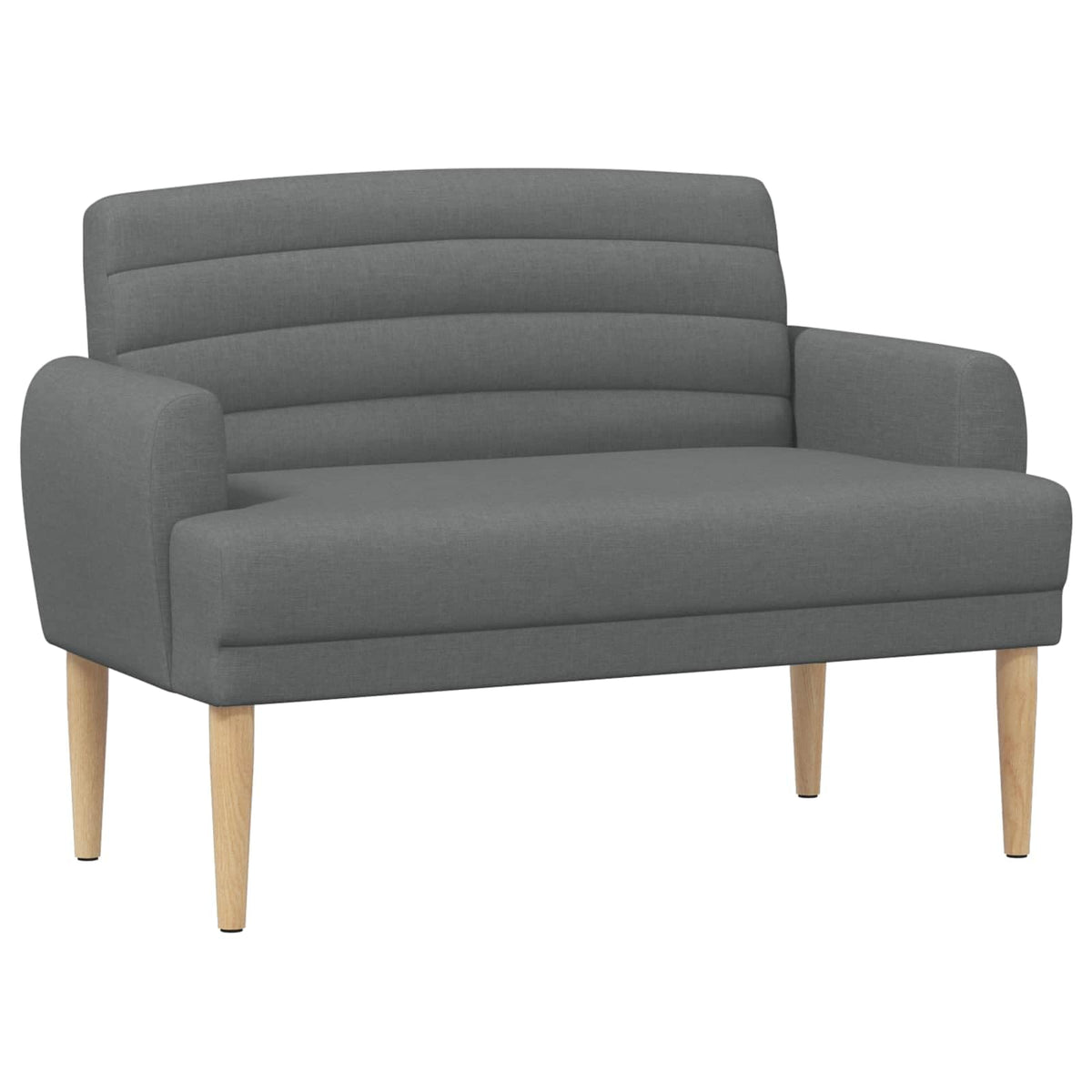 vidaXL Loveseat with button tufted Dark Grey 45.67 x 26.38 x 31.50 in
