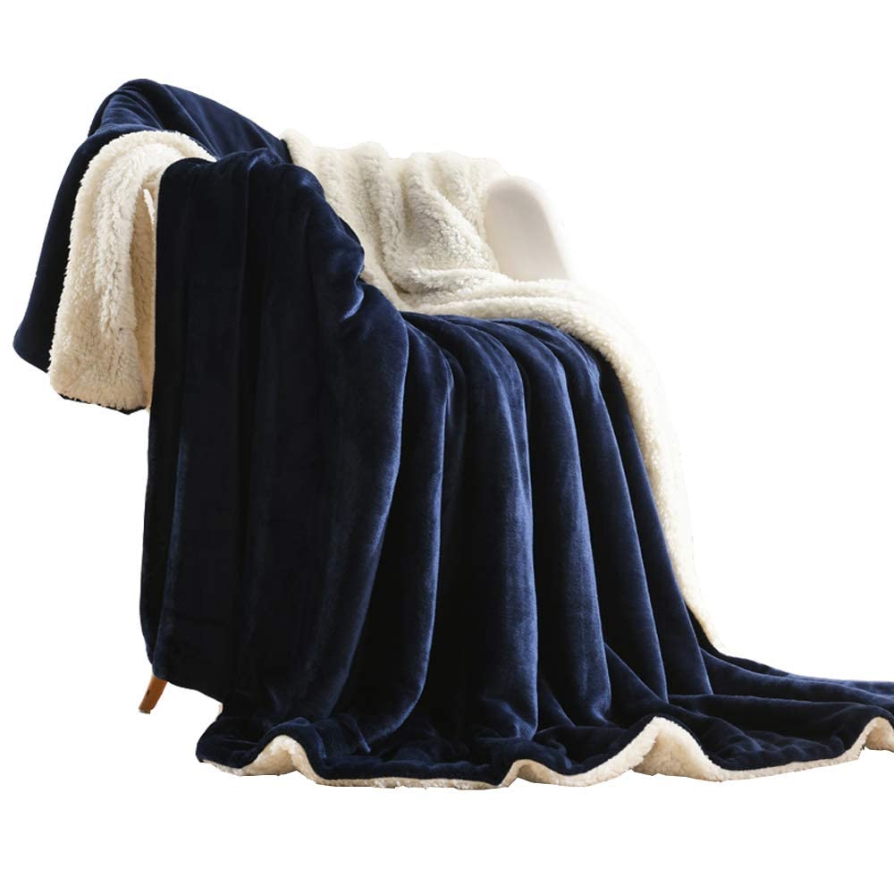 Nanpiper Sherpa Blanket Warm Blankets For Winter Super Soft Fuzzy Flannel Fleece/Wool Like Reversible Velvet Plush Couch Blanket