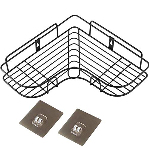 WENGTY SelfAdhesive Metal Bathroom Corner Rack Storage Shelves, Bathroom Storage Rack Corner, Steel Bathroom Corner Shelf Organ