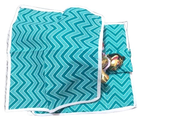 Krishna Collection Hub Presents Bedsheets for Laddu Gopal Ji, Thakur Ji, and Bal Gopal Ji Featuring Random Colors and Designs (S