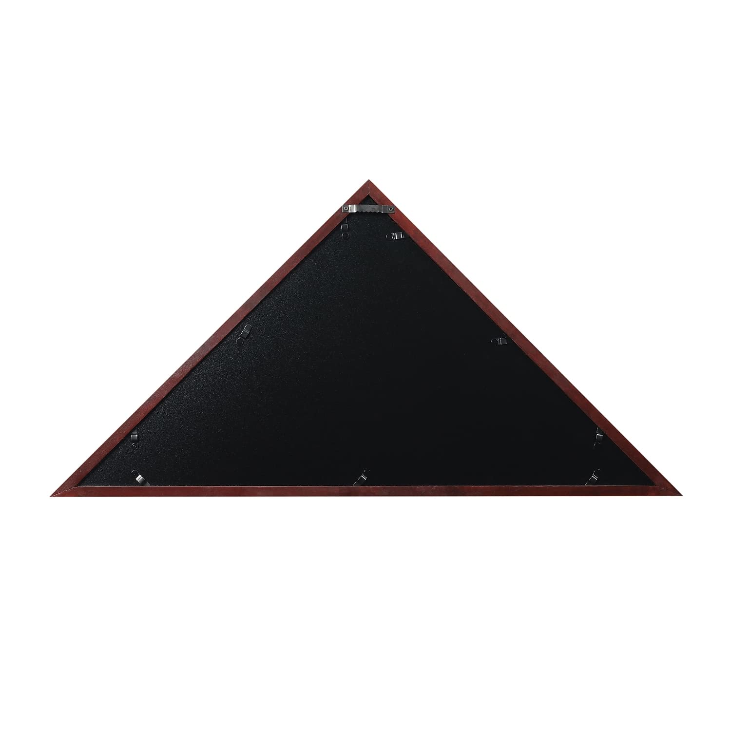 Flash Furniture Sheehan Memorial Flag Display Case - Rustic Brown Solid Wood Military Flag Display Case For 9.5 X 5 American Veteran Flag