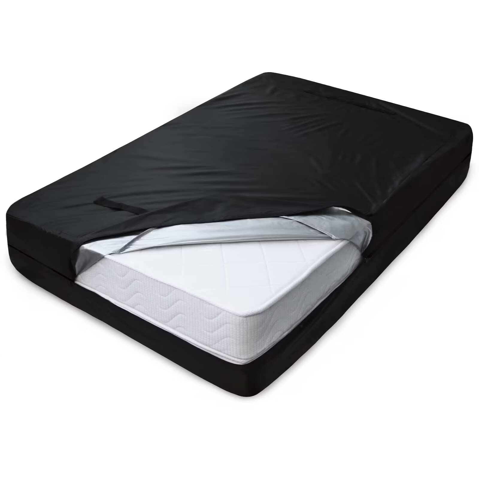 Queen Mattress Bag, Waterproof Mattress Storage Bag, Mattress Bags For Moving With 4 Handles & Double Zippers, Heavy Duty Mattre