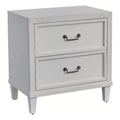 American Woodcrafters Dunescape White Finished Wood 2-Drawer Coastal Style Nightstand