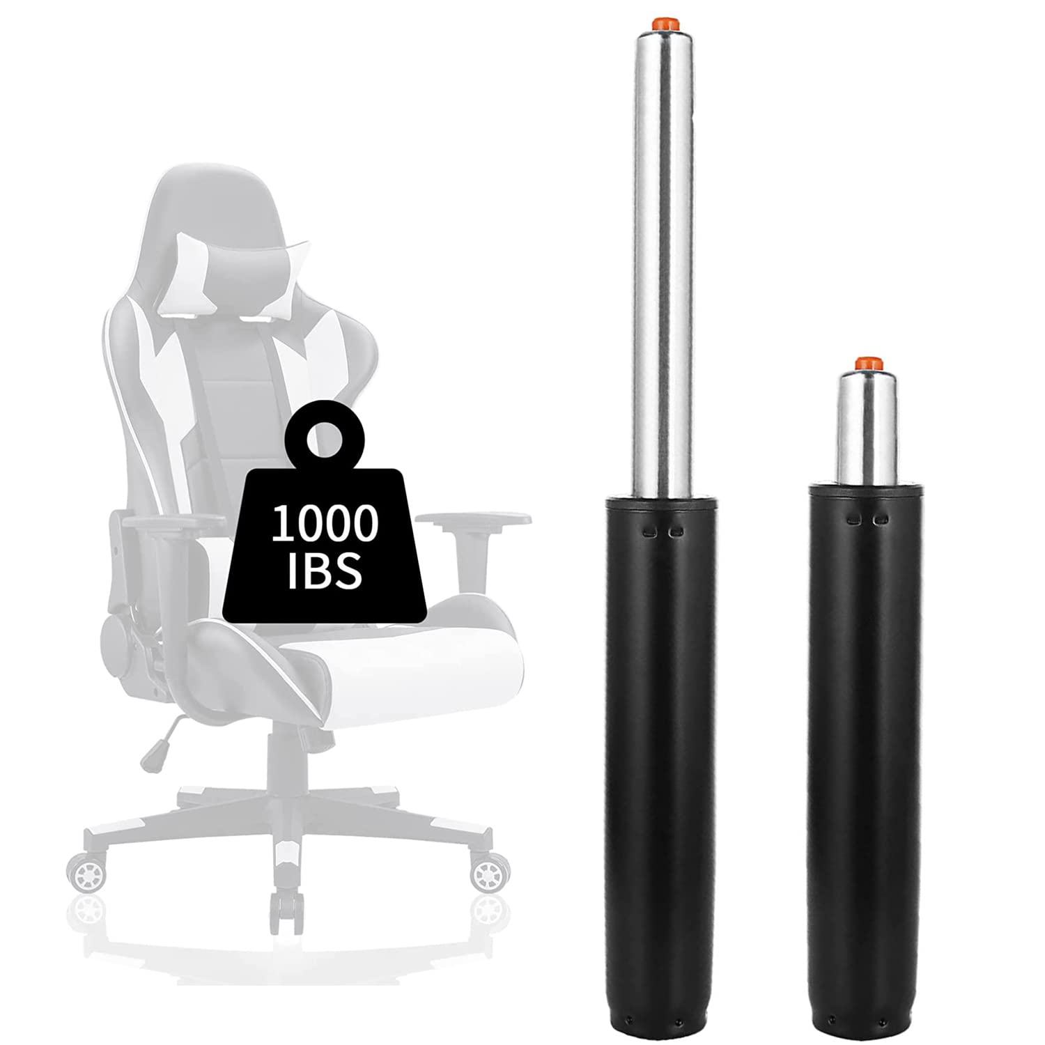 Dajave 2 Pack 5.5 Inch Office Chair Cylinder Replacement, Office Chair Gas Lift Cylinder, Hydraulic Pneumatic Shock Piston Heavy