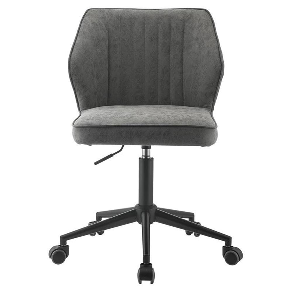 Acme Pakuna Faux Leather Armless Office Chair - Thumbnail 2