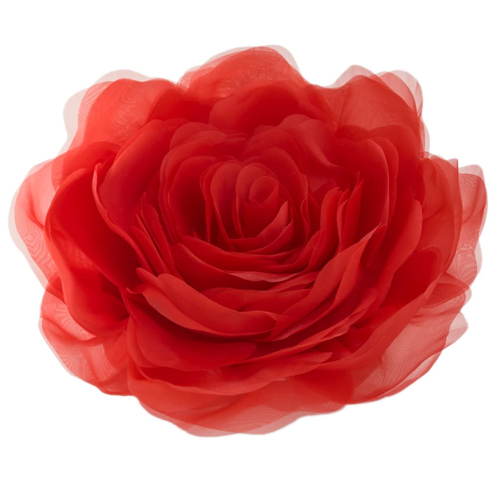Jwh 3D Flower Throw Pillow Covers Aesthetic Decorative Stereo Floral Accent Pillow Cases Round Cushion Handmade Pillowcase For B