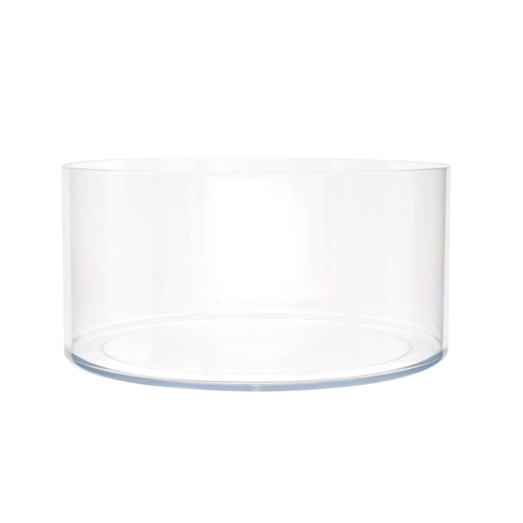 Royal Imports Flower Vase Acrylic Cylinder - Decorative Centerpiece for Home or Wedding - Non Breakable Plastic, 8''X4'' Short R