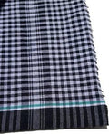 VACHI 100% Pure Cotton Handloom Bath Towel/Gamosa/Tauliya/Gamcha Check Pattern for Men, Women,Baby Skin Friendly Shrink Proof (L