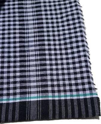VACHI 100% Pure Cotton Handloom Bath Towel/Gamosa/Tauliya/Gamcha Check Pattern for Men, Women,Baby Skin Friendly Shrink Proof (L