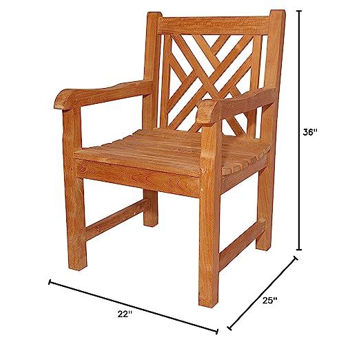 Anderson Teak Patio Lawn Garden Furniture Vilano Dining Armchair