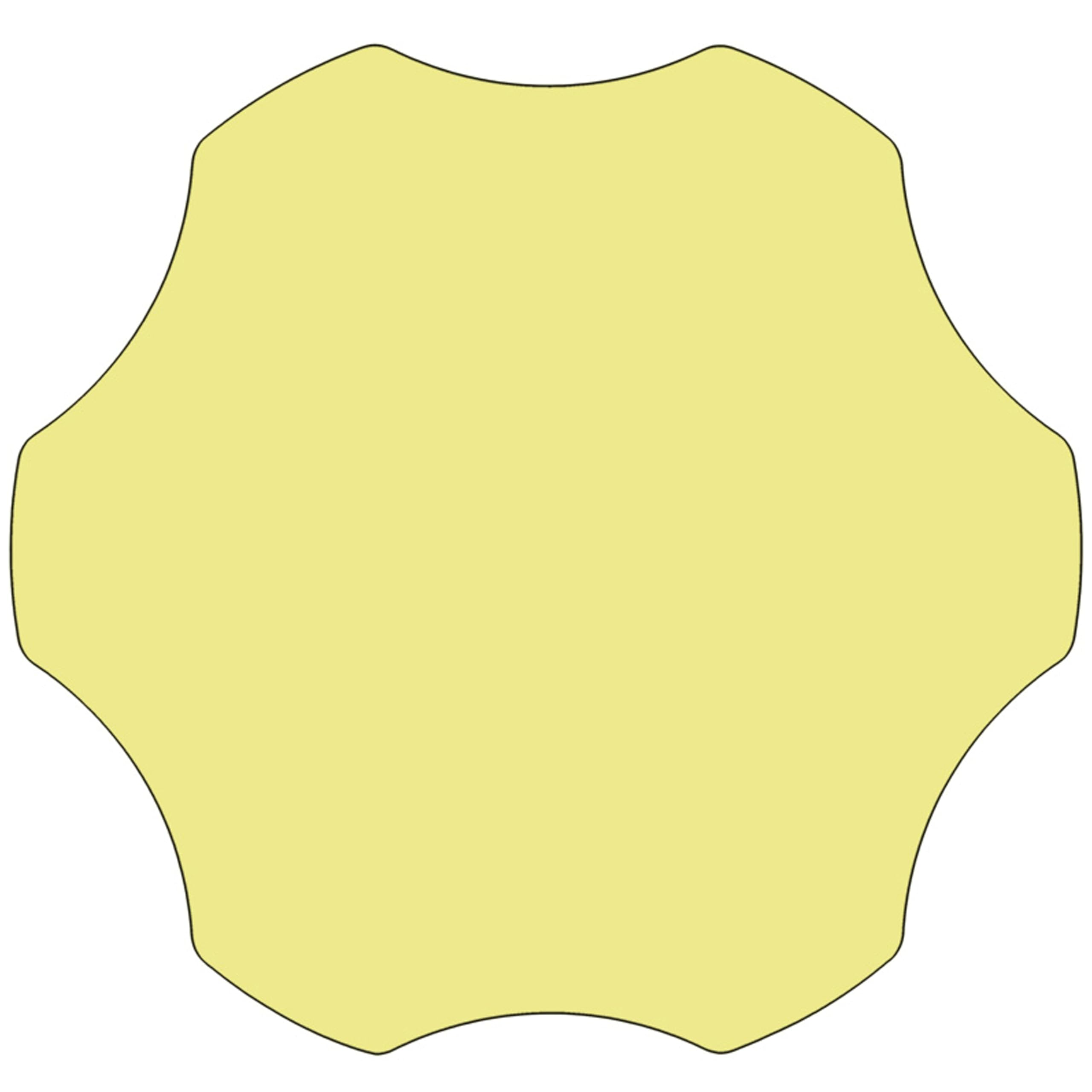 Flash Furniture Wren Mobile 60'' Flower Yellow Thermal Laminate Activity Table - Height Adjustable Short Legs