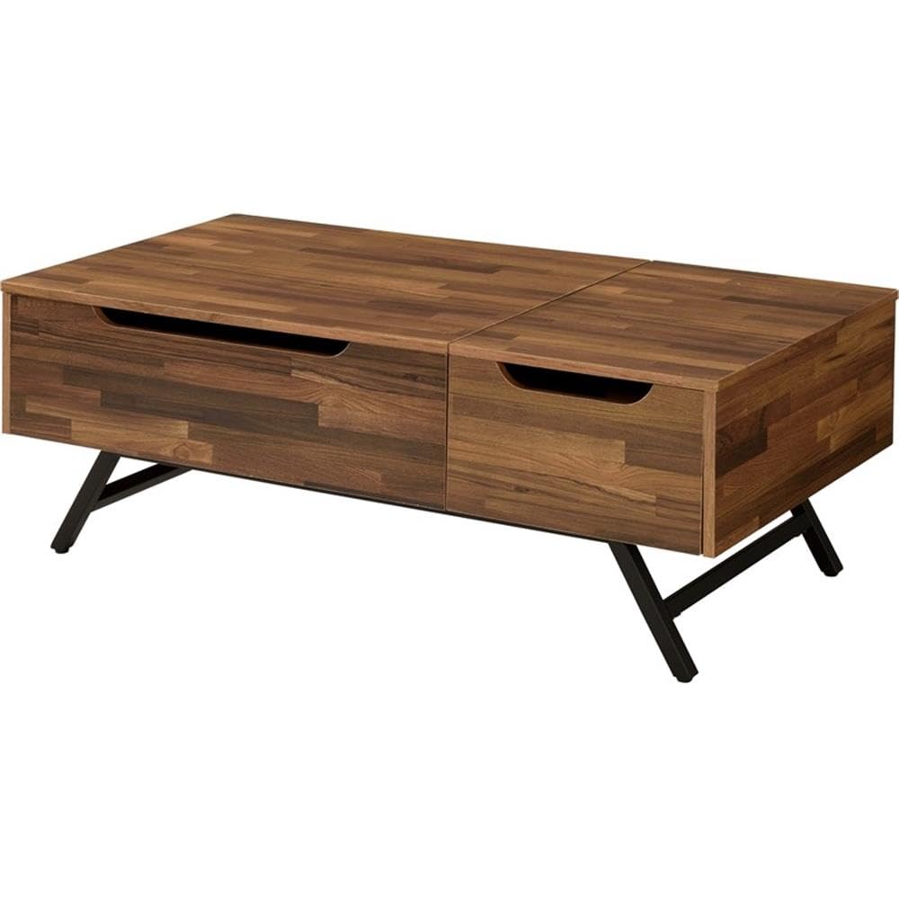 Acme Throm 1-Drawer Rectangular Wooden Coffee Table with Lift Top in Walnut