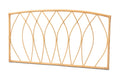 Baxton Studio Halia Modern Bohemian Brown Rattan Queen Size Wall-Mount Headboard