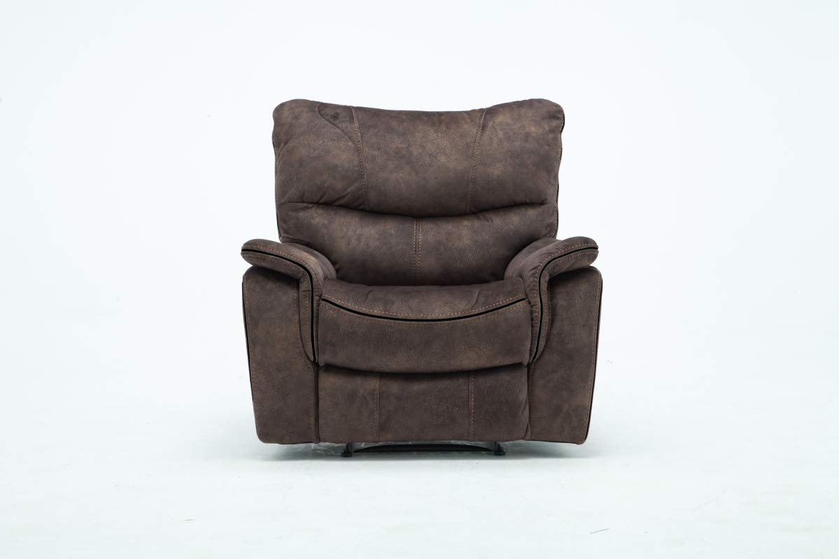 HomeRoots 40' Elegant Dark Brown Fabric Chair