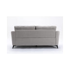 Lilola Home Callie Light Gray Velvet Fabric Sofa