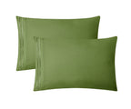 Clara Clark California King Sheets Set, Deep Pocket Bed Sheets For Cal King Size Bed - 4 Piece Bed Sheet Set, Extra Soft Bedding Sheets & Pillowcases, Calla Green Sheets Cal King