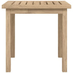 vidaXL Solid Teak Wood Side Table - Versatile Square End Table/Accent Table for Living Room, Office, Bedroom - Sturdy Brown Teakwood, 17.7"x17.7"x17.7"