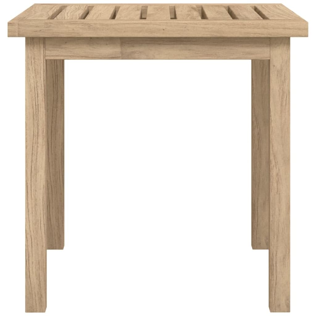 vidaXL Solid Teak Wood Side Table - Versatile Square End Table/Accent Table for Living Room, Office, Bedroom - Sturdy Brown Teakwood, 17.7"x17.7"x17.7"