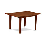 East West Furniture PSDU6D-MAH-LC 6 Piece Dining Table Set Contains a Rectangle Dining Room Table with Butterfly Leaf and 4 Faux Leather Upholstered Chairs with a Bench, 32x60 Inch, Mahogany