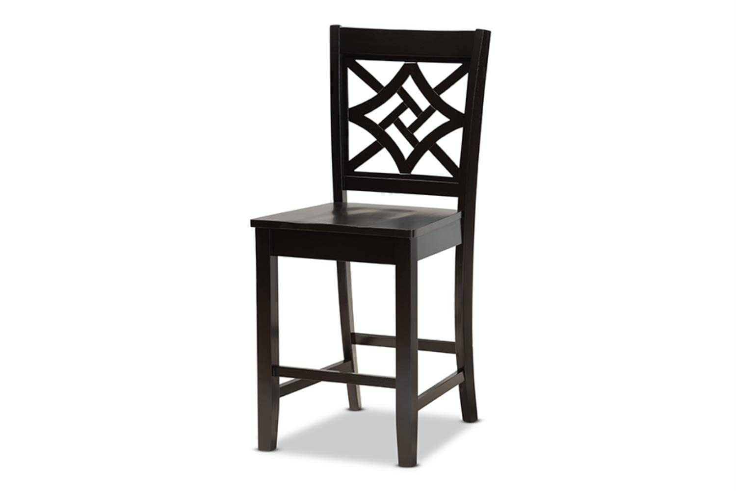 Baxton Studio Nicolette Modern and Contemporary Transitional Dark Brown Finished Wood 5-Piece Pub Set