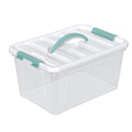 Kiddream 14 Quart Clear Latching Bin with Handle Lid, Plastic Container Box