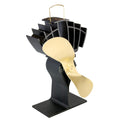 Ecofan UltrAir, Classic Styled, Heat Powered Wood Stove Fan, 125 CFM, 810CABBX, Mid-Sized, 7.9 Blade, Gold
