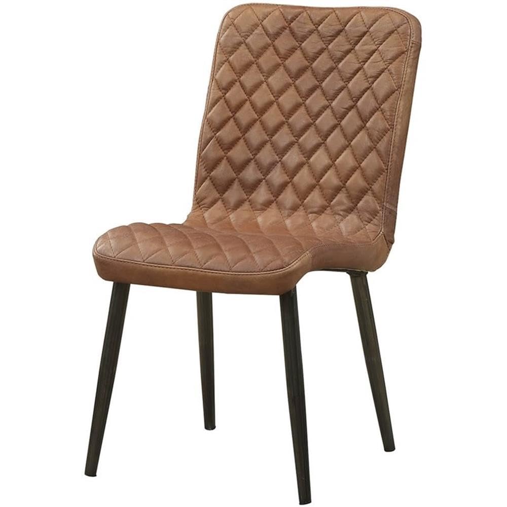 Acme Millerton Leather Dining Side Chair - Thumbnail 3