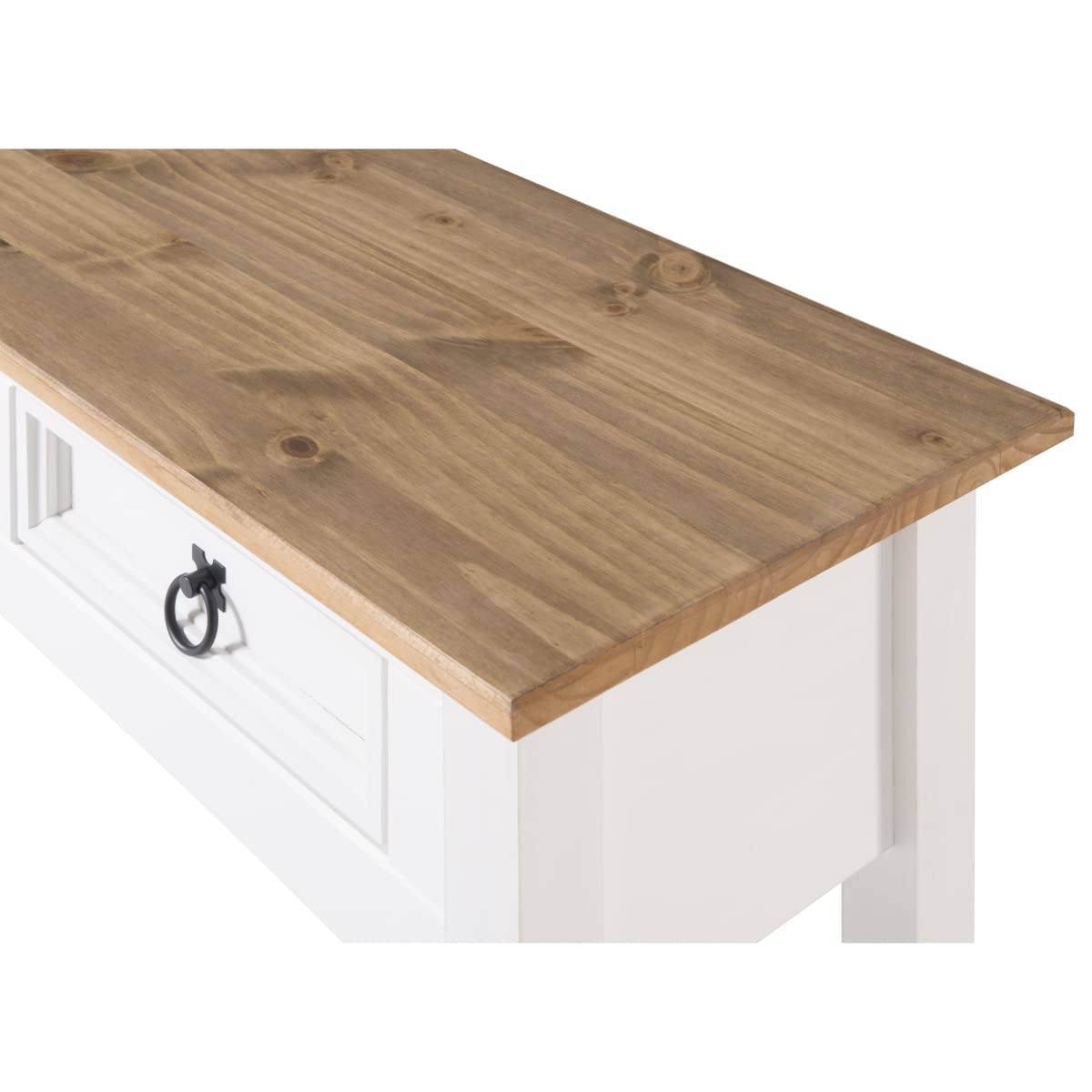 American Furniture Classics Cottage Series Wood Hall Table, Corona Snow