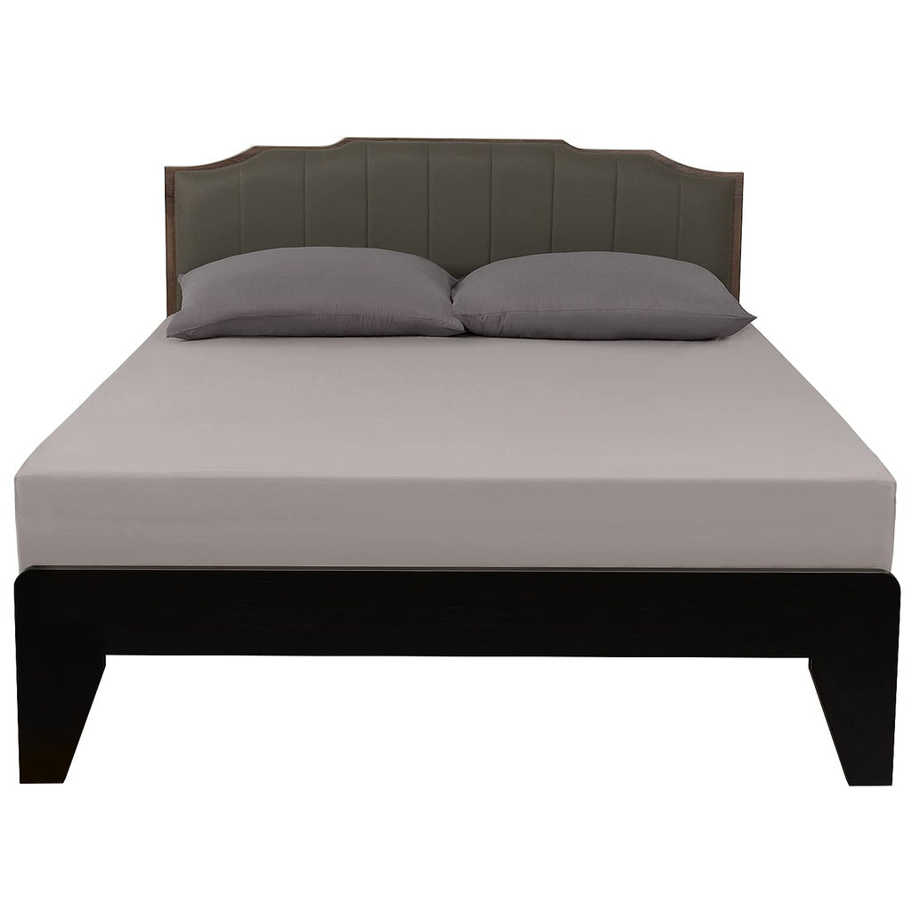Lirex Fitted Sheet, King Size 100% Cotton 300 Thread Count Soft Breathable Fitted Sheet, Grey