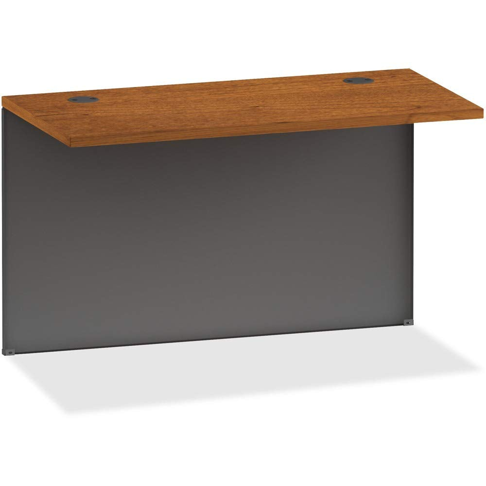 Charcoal Modular Desk Furniture' /Lorell Cherry/Charcoal Bridge - 48 Width X 24 Depth - Cherry, Charcoal')