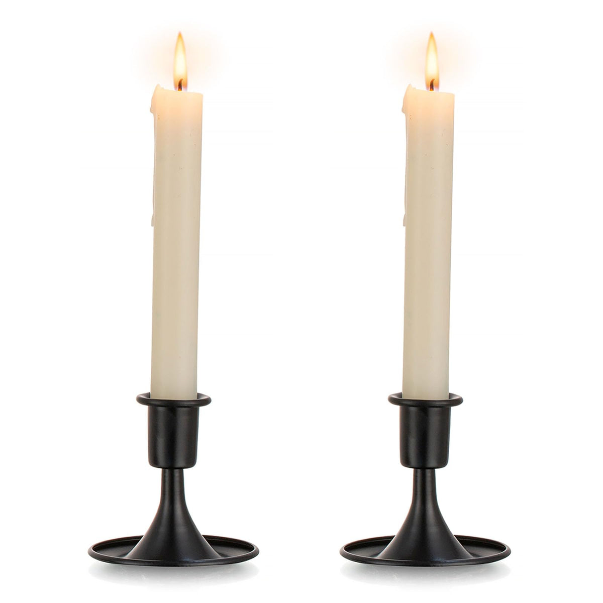 Black Candlestick Candle Holders for Taper : Romadedi Candle Stick Holder Vintage Table Centerpiece Halloween Decoration Wedding