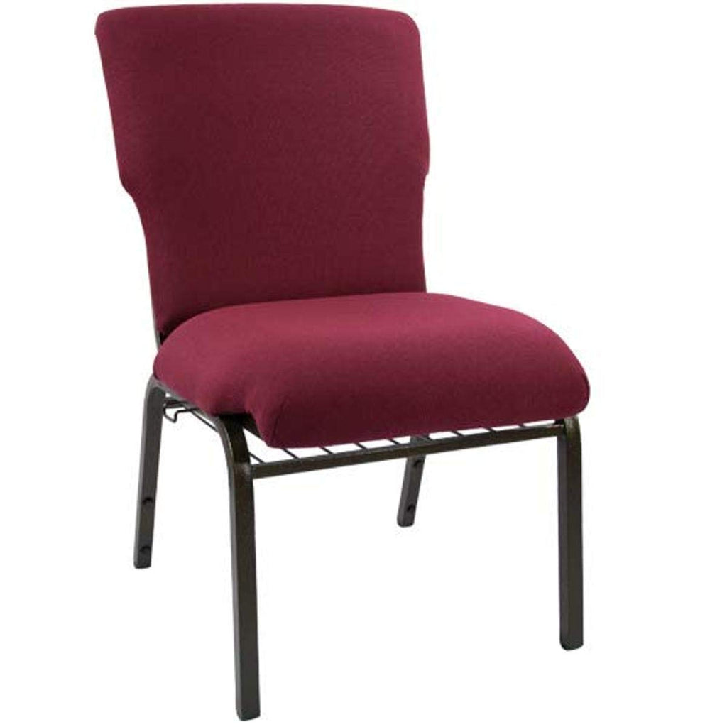 Flash Furniture Advantage Maroon Discount Church Chair - 21 In. Wide