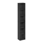 Furinno Luder 6-Tier Open Shelf Bookcase, Blackwood