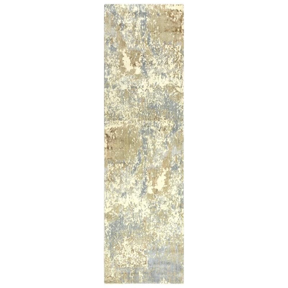 Rizzy Home Alora Decor Essential 2'6" X 8' Abstract Beige/Ivory Hybrid Area Rug