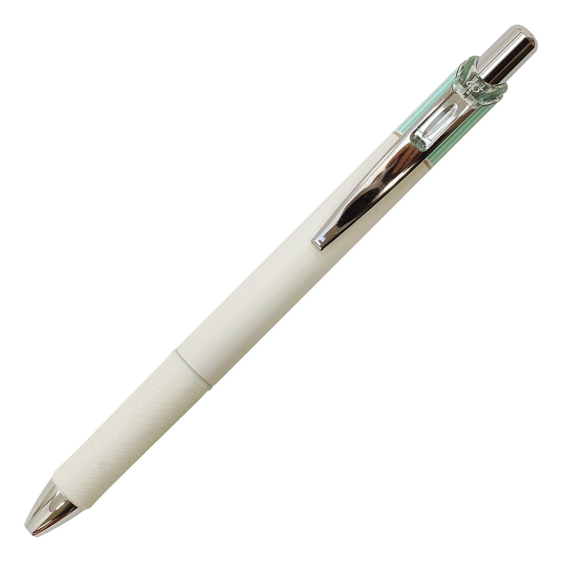 Pentel Energel Clena Retractable Liquid Gel Pen, Micro Fine Point 0.3Mm Needle Tip, Black Ink, Mint Green Body (Bln73Lk-A)