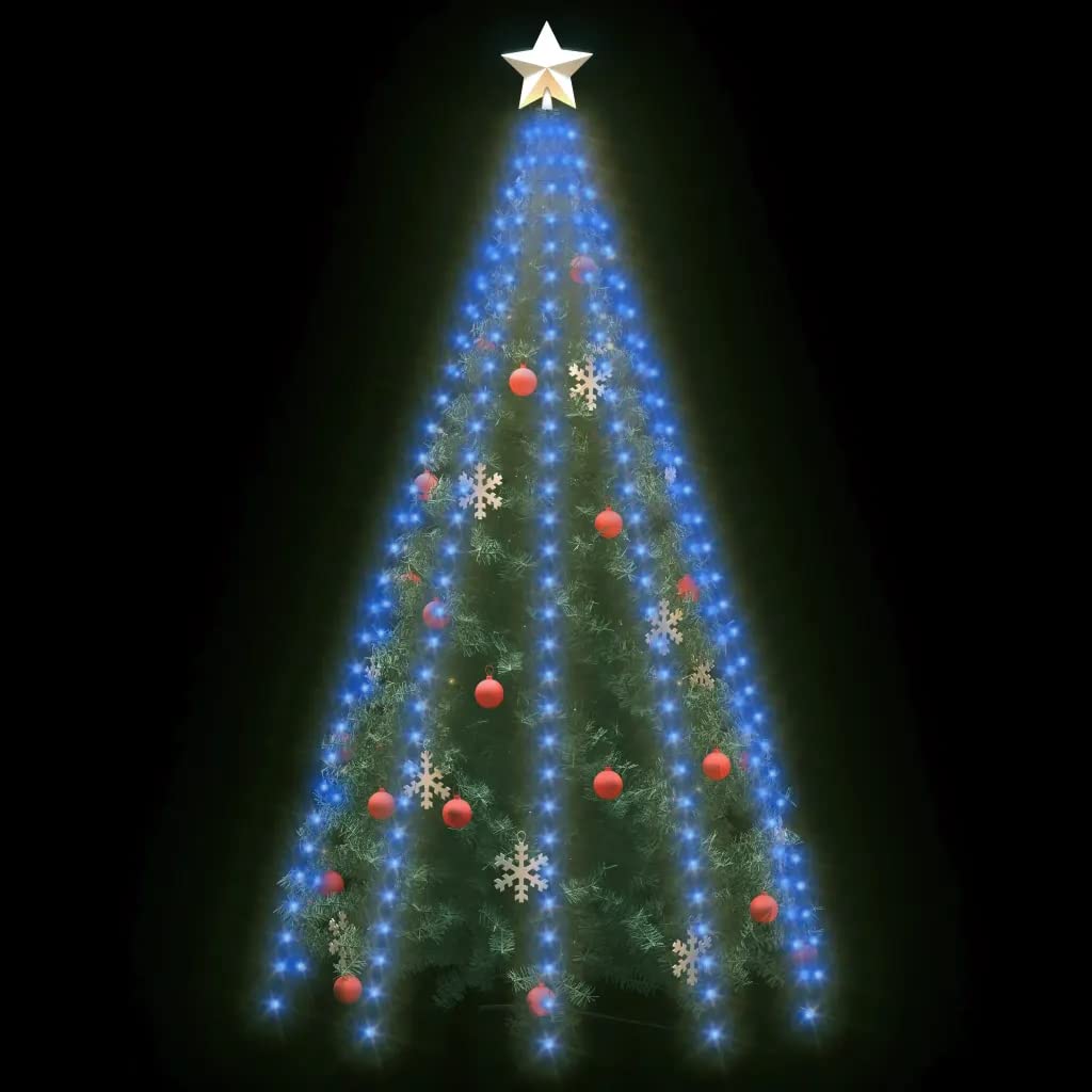 Vidaxl Christmas Tree Net Lights With 300 Leds Blue 118.1&quot;