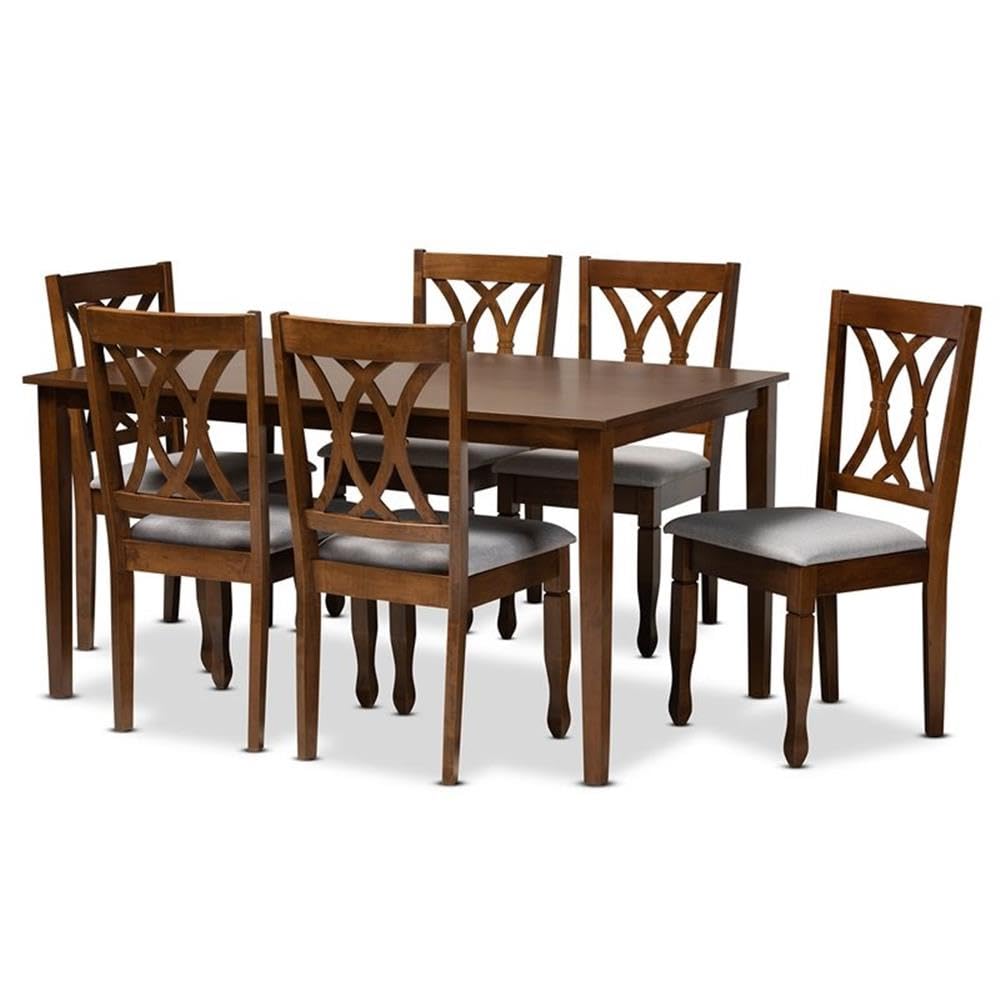 Baxton Studio Augustine 7-Piece Dining Set