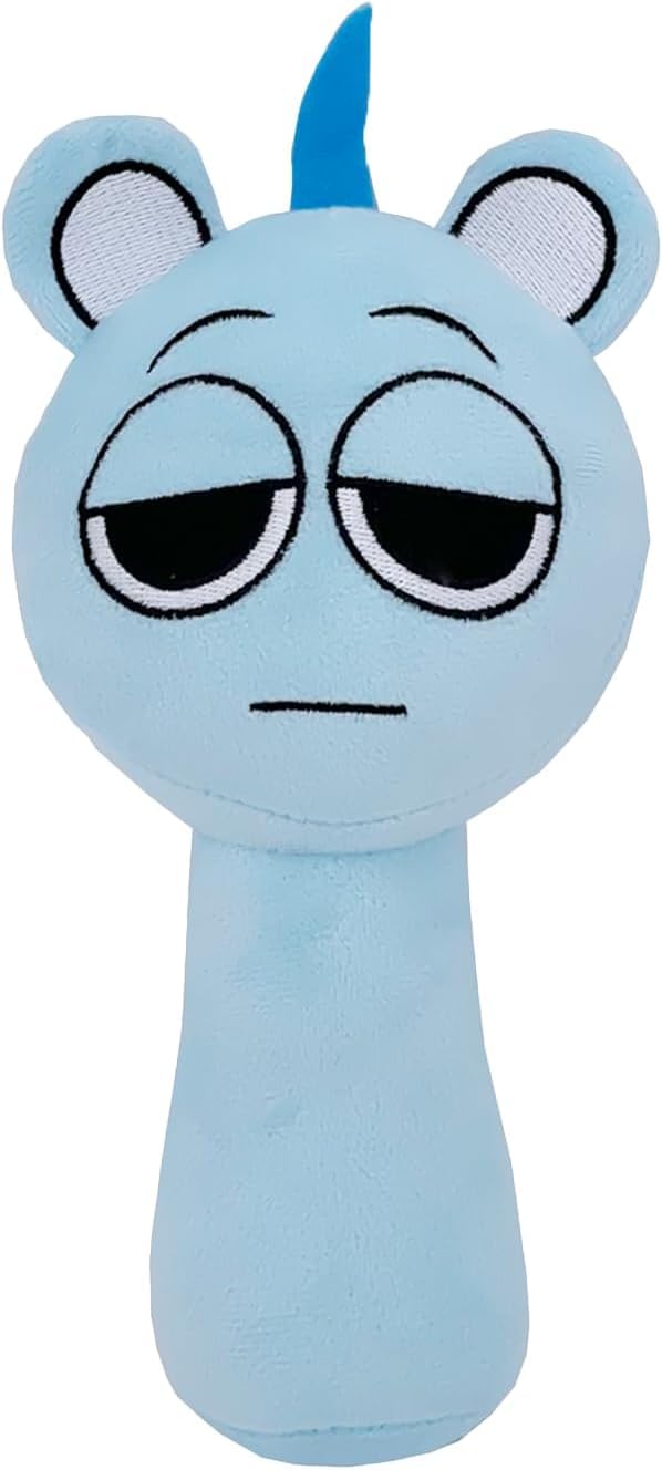 Rwsefk Sprunki Game Plush, Sprunki Toys Plush,Soft Stuffed Animal Pillow Doll Christmas Birthday Gifts For Adult Kids(Light Blue