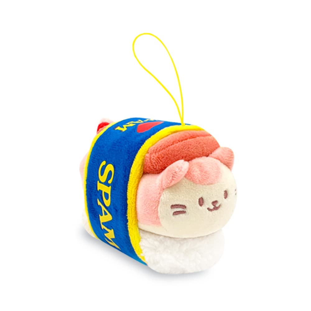 Anirollz Stuffed Animal Plush Keychain  Official SPAM Musubi Plush Toy |Soft, Squishy, Warm, Cute, Comfort, Safe| Pillow with K