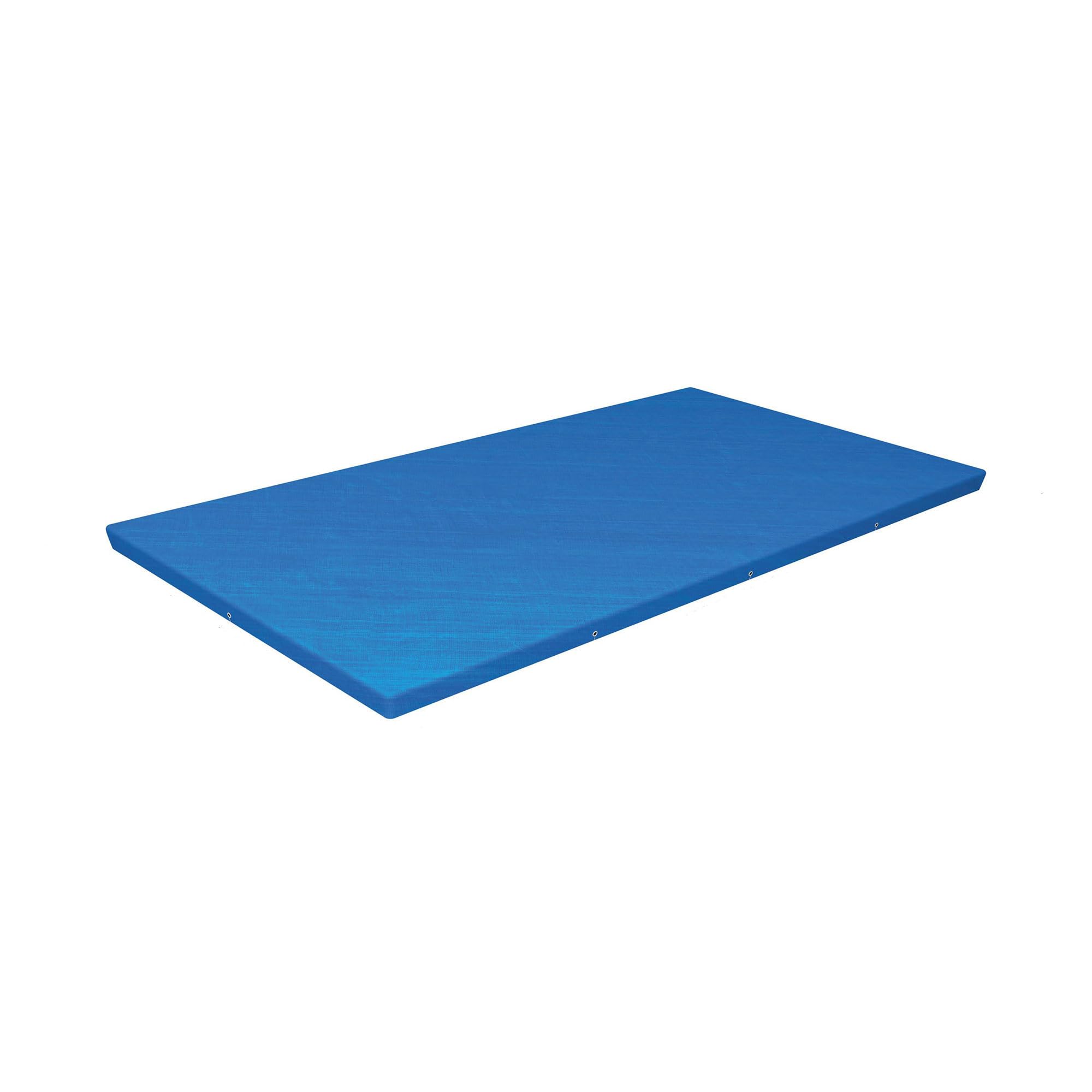 Bestway Flowclear Rectangle 13' 1' X 6' 11' Pool Cover For Above Ground Swimming Pools With Drain Holes And Tie-Down Ropes, Bl