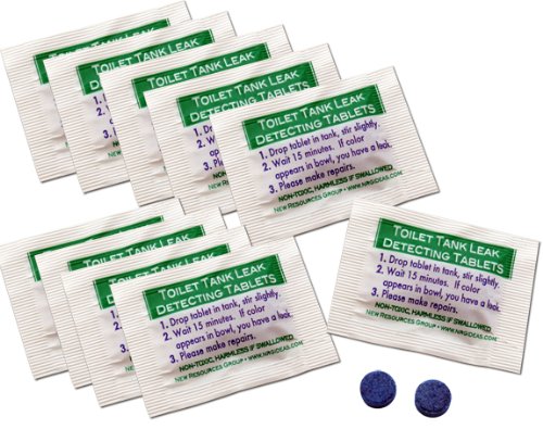 Toilet Leak Detecting Tablets  Dye Tablets for Bathroom Leaks  Detect Silent Leaks