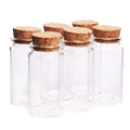 Danmu 100ml Mini Glass Bottles, Mini Bottles, Jars with Wood Cork Stoppers, Wish Bottles, Message Bottles for Wedding Favors, Ba